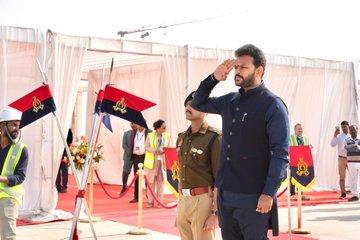 Civil Aviation Minister Shri Ram Mohan Naidu inspected the first successful test flight of an international airbase. Civil Aviation Minister Shri Ram Mohan Naidu inspected the first successful test flight of an international airbase.