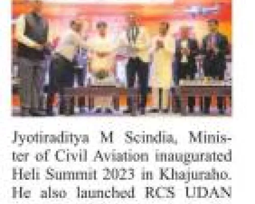 Scindia Inaugurates Heli Summit'23 Scindia Inaugurates Heli Summit'23