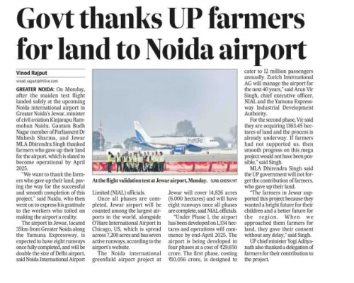 Govt thaks for UP farmers Govt thaks for UP farmers