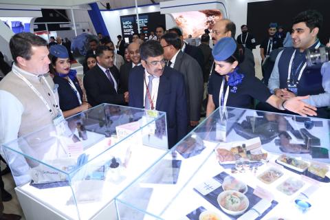 Today at #WingsIndia2026, Secretary, Ministry of Civil Aviation, Shri Samir Kumar Sinha inaugurated the Exhibition Area and undertook a comprehensive walk-through of the exhibition,