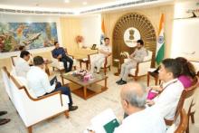 Their discussion focused on enhancing aviation infrastructure and improving air connectivity in Mizoram.