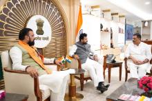The discussions focused on ongoing and upcoming aviation projects in Bihar. 