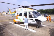 Hon’ble Civil Aviation Minister Sh. Ram Mohan Naidu, today, flagged off a defining lift-off for India’s civil aviation ecosystem with the inaugural test flight of HAL’s Advanced Light Civil Helicopter ‘Dhruv NG’. 