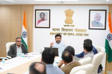 Hon’ble Minister Shri Ram Mohan Naidu chaired a review meeting with MoCA Secretary Shri Samir Kumar Sinha